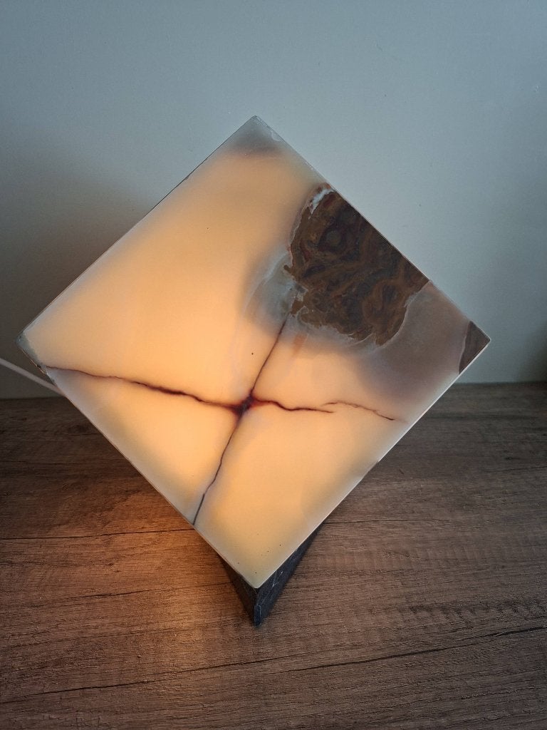 Onyx lamp, Antiek en Kunst, Ophalen of Verzenden