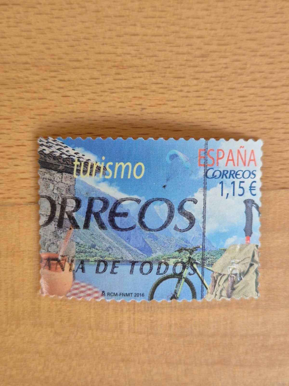 Spanje 2016 toerisme, Ophalen of Verzenden, Gestempeld