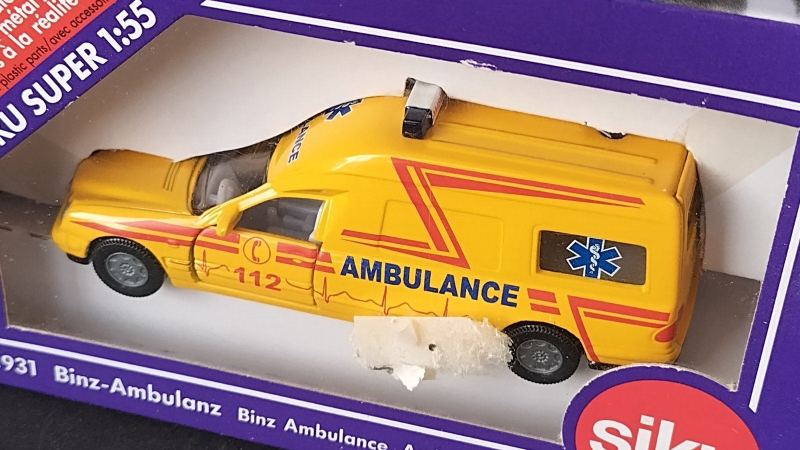 Mercedes Benz Binz Ambulance 1;55 Siku Pol, Auto, Verzenden, Nieuw, Siku