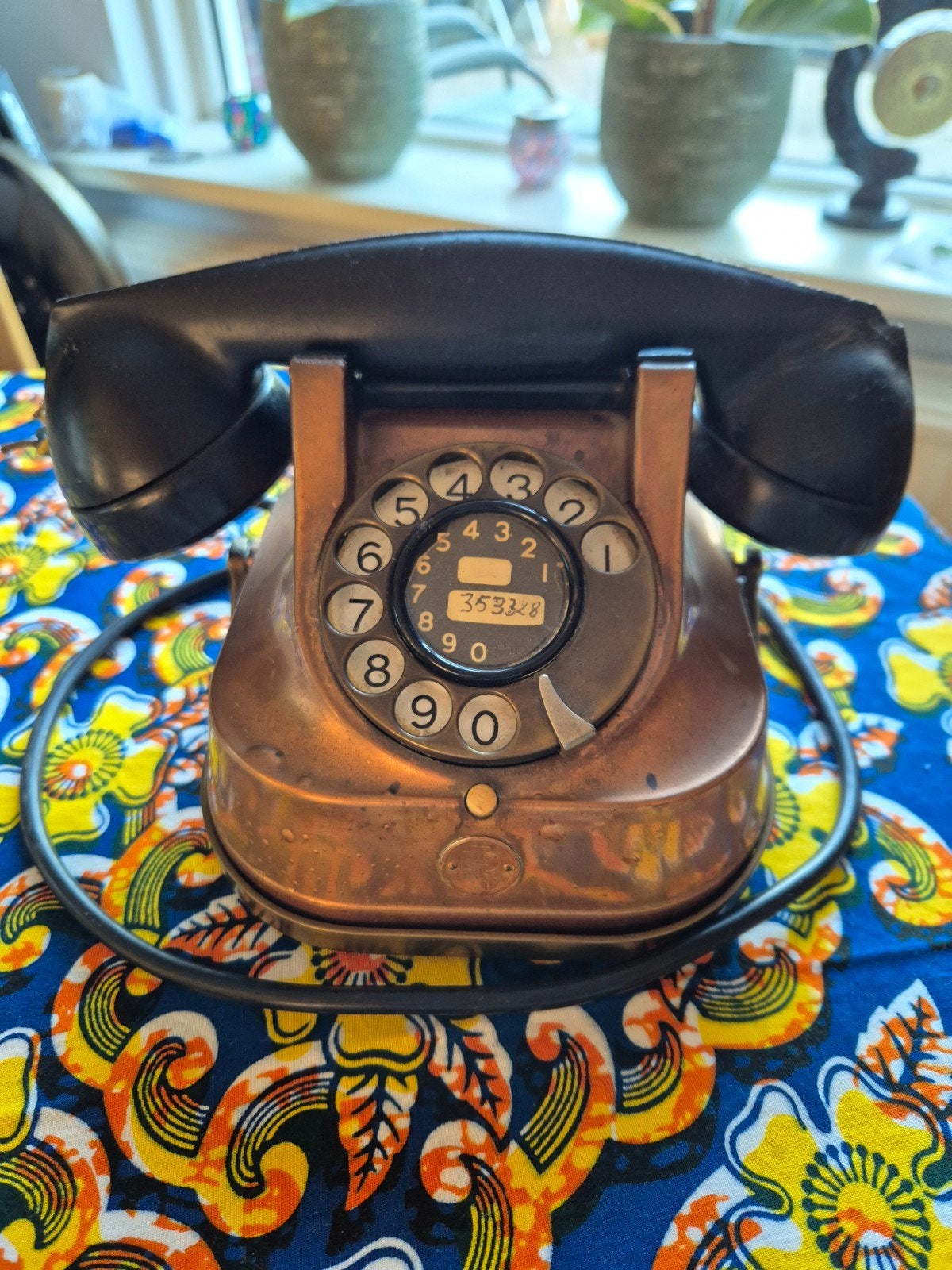 antieke telefoon., Ophalen of Verzenden, Niet werkend, Met draaischijf