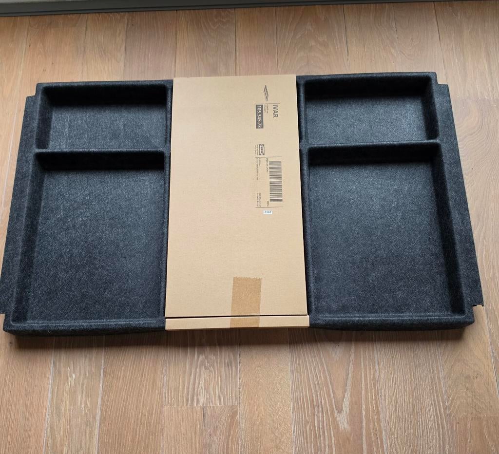IKEA IVAR Opbergsysteem Lade-inzet Grijs Vilt, Huis en Inrichting, Kasten | Overige, Ophalen of Verzenden, Nieuw
