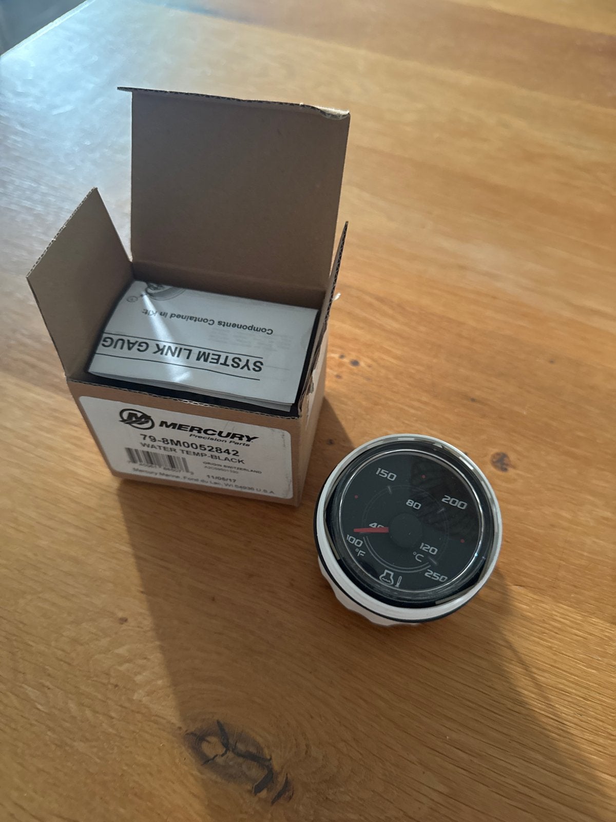 Mercury Marine Watertemperatuurmeter - Nieuw in doos, Ophalen of Verzenden, Nieuw, Motor en Techniek