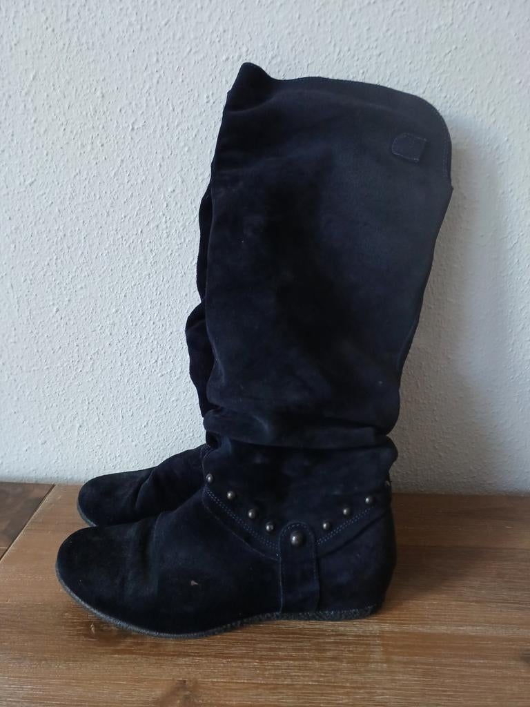 Laarzen, Kleding | Dames, Schoenen, Hoge laarzen, Blauw, Ophalen of Verzenden, Gedragen