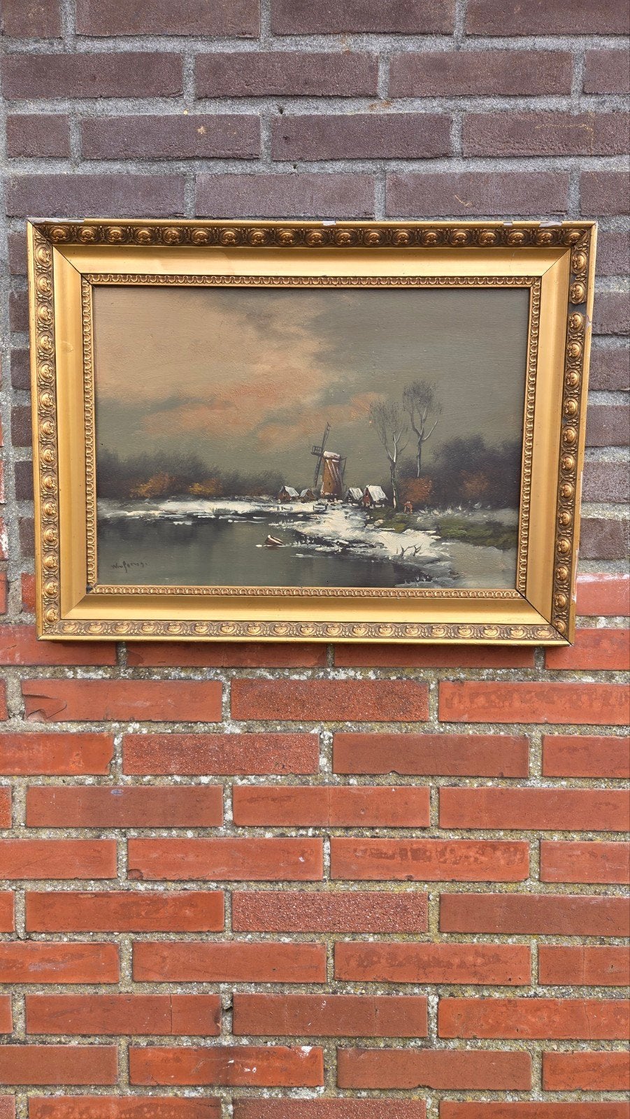 Prachtige schilderij olie verf, Ophalen of Verzenden