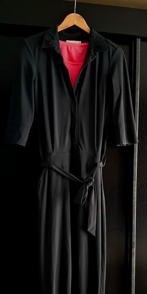Studio Anneloes travelstof jumpsuit antraciet maat:s, Maat 38/40 (M), Studio Anneloes, Ophalen of Verzenden, Zo goed als nieuw