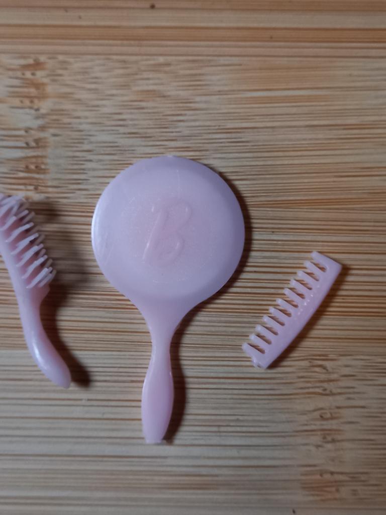 Vintage Barbie, spiegeltje, borsteltje en kam ,jaren 60, Verzenden, Gebruikt, Accessoires