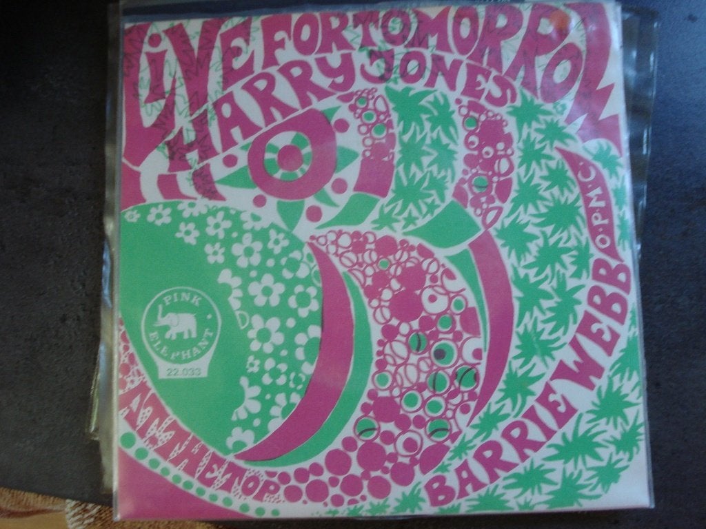 Barrie Webb: Live for tomorrow Harry Jones / At the top mono, 7 inch, Single, Ophalen of Verzenden, Pop