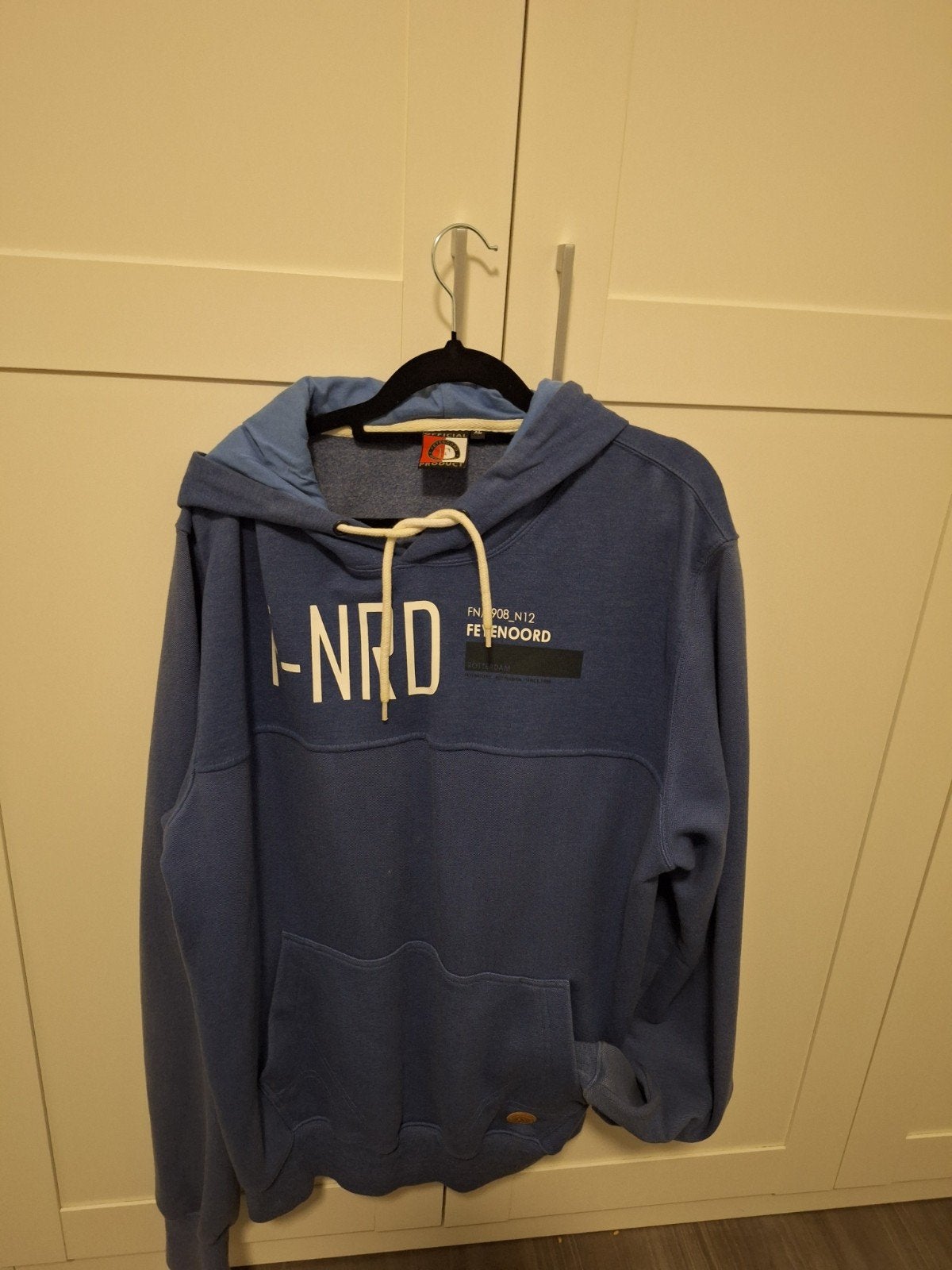 Feyenoord hoodie blauw - Maat L, Ophalen of Verzenden, Gedragen, Feyenoord