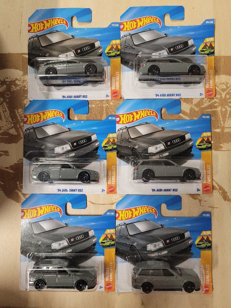 Hotwheels Audi Avant RS2 1994 grijs Nieuw, Ophalen of Verzenden, Nieuw, Auto