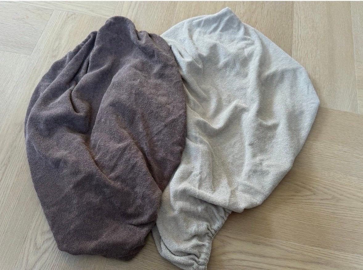 2 Jollein Aankleedkussenhoezen - Bruin en Beige, Verzenden, Gebruikt