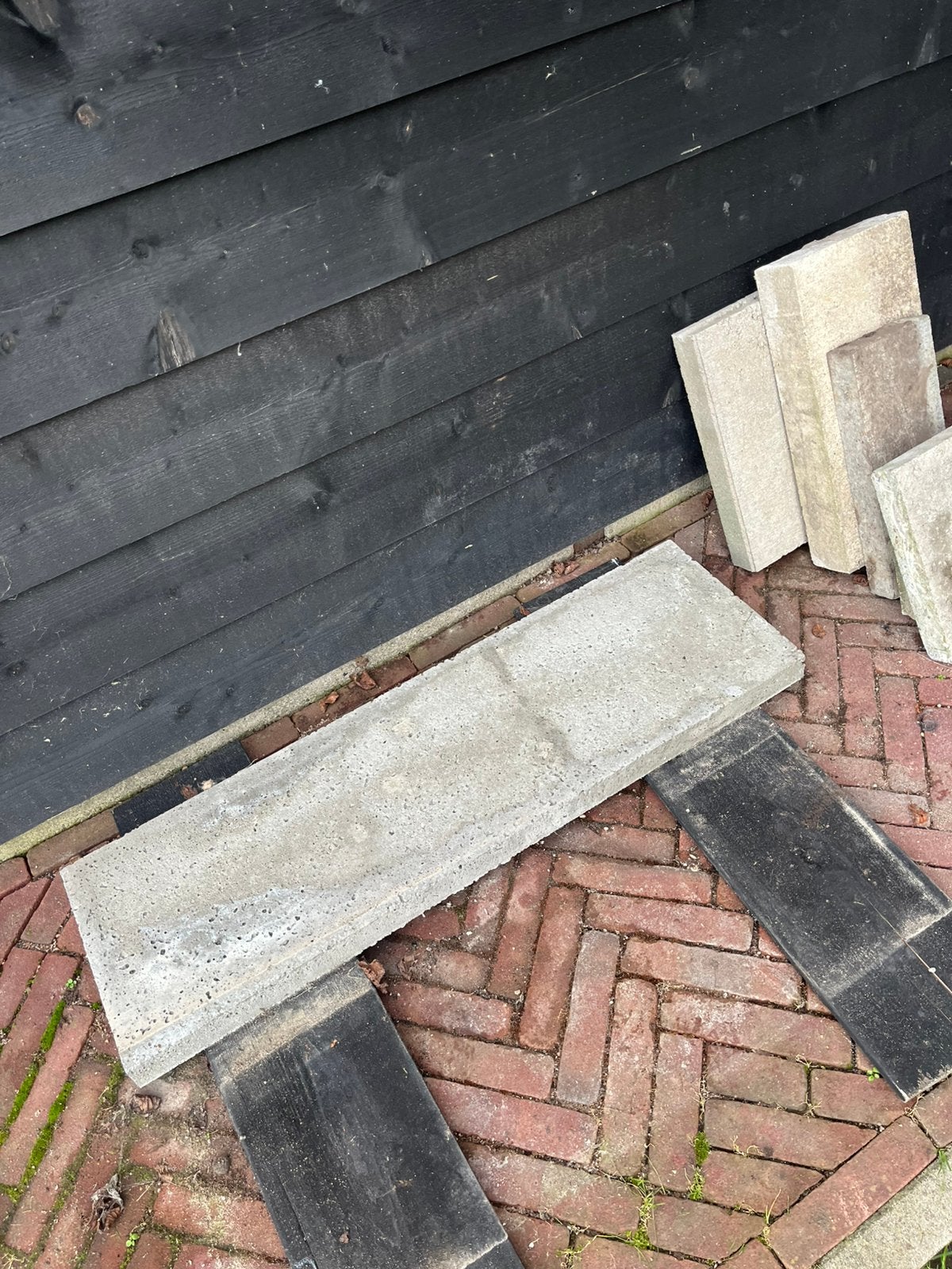 Schellevis Beton tegel., Tuin en Terras, Ophalen, Zo goed als nieuw, Beton, Terrastegels