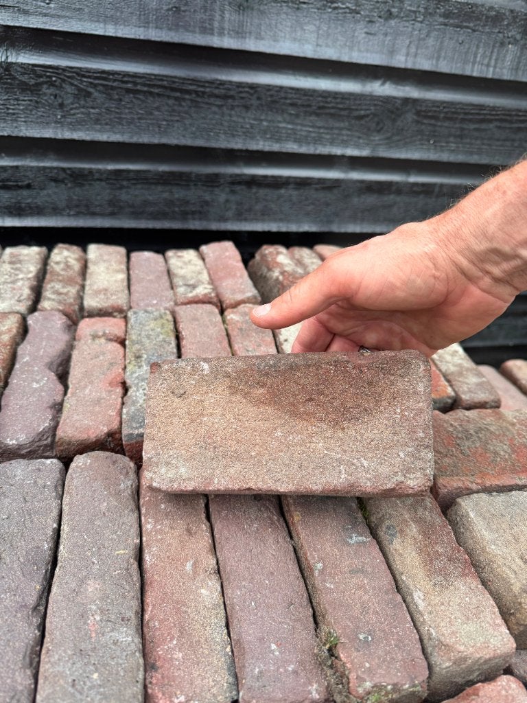 Hard gebakken waaltjes vijfduimers, Ophalen, 5 tot 10 m², Klinkers