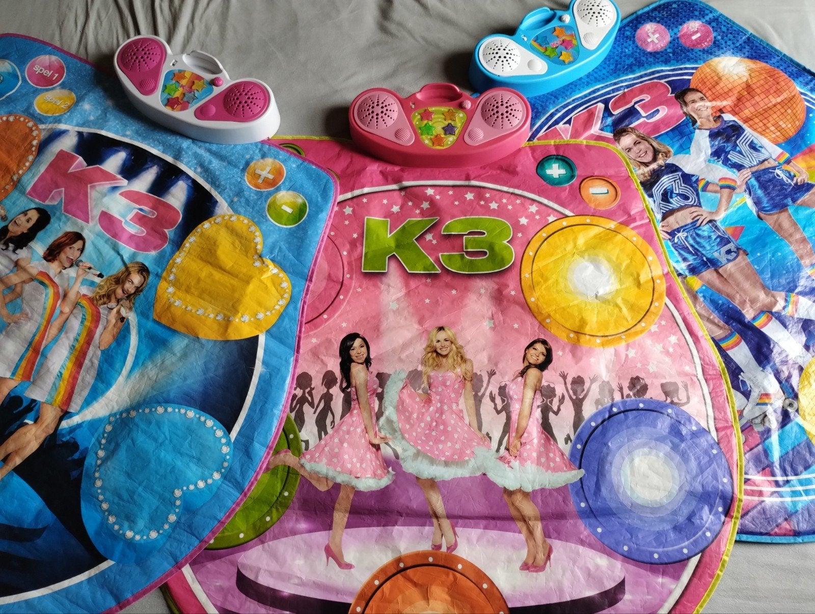 K3 Dansmatten - Set van 3 voor 12,50, Kinderen en Baby's, Speelgoed | Overig, Ophalen of Verzenden