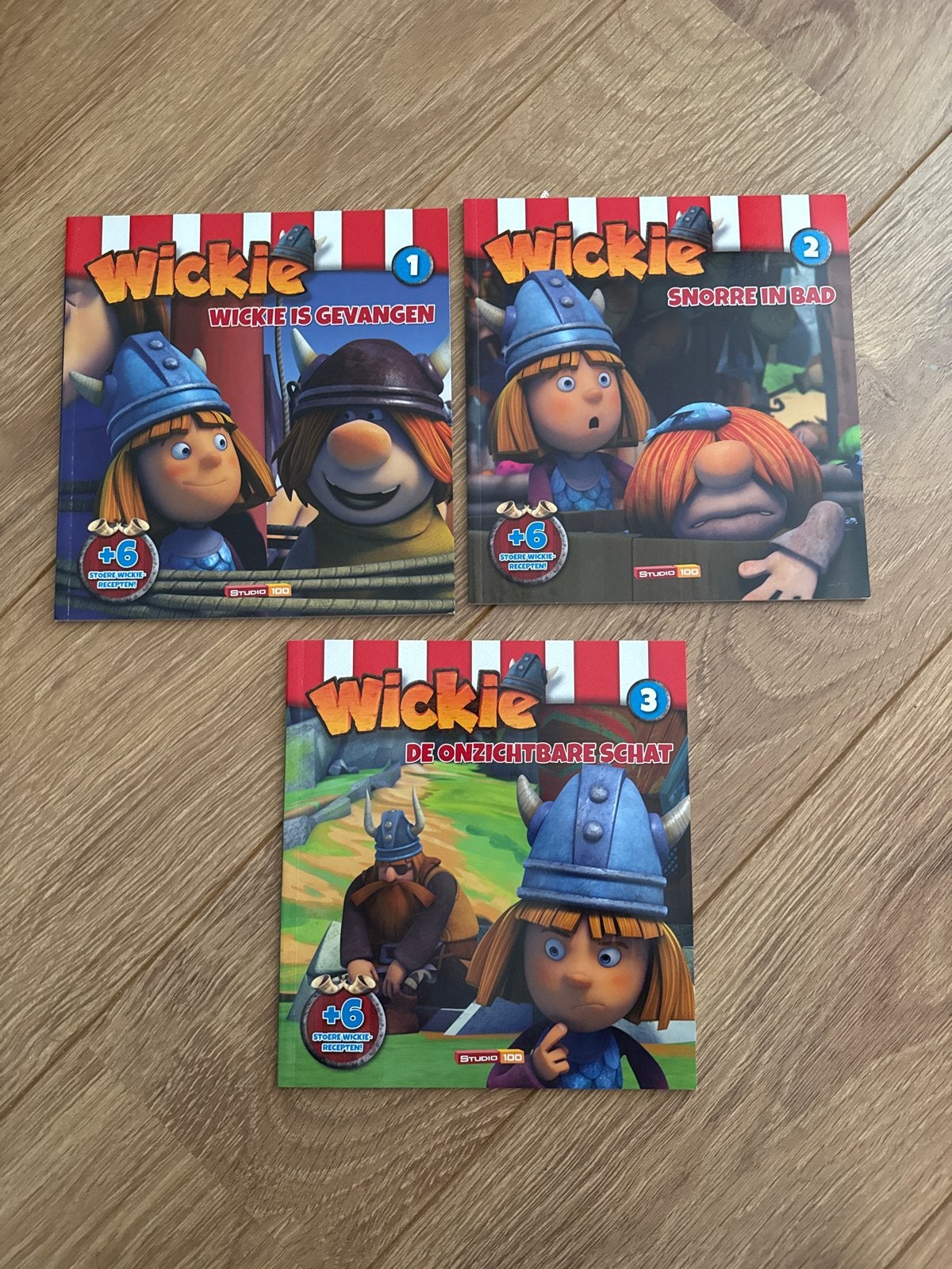 Wickie de Viking boekenreeks - deel 1, 2 en 3, Ophalen of Verzenden, Zo goed als nieuw, Fictie algemeen