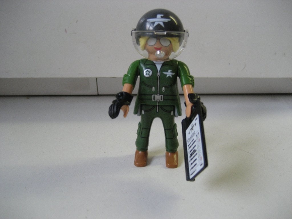 playmobil militair leger vrouw, Ophalen of Verzenden, Zo goed als nieuw