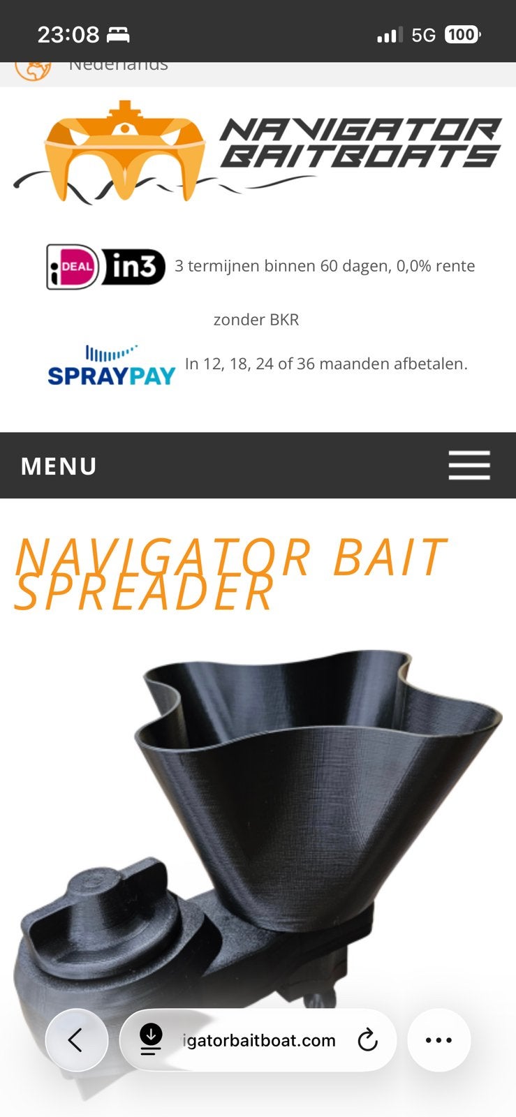 NAVIGATOR BAIT SPREADER fox solar nash aqau esp avid jrc jag, Watersport en Boten, Hengelsport | Karpervissen, Ophalen of Verzenden