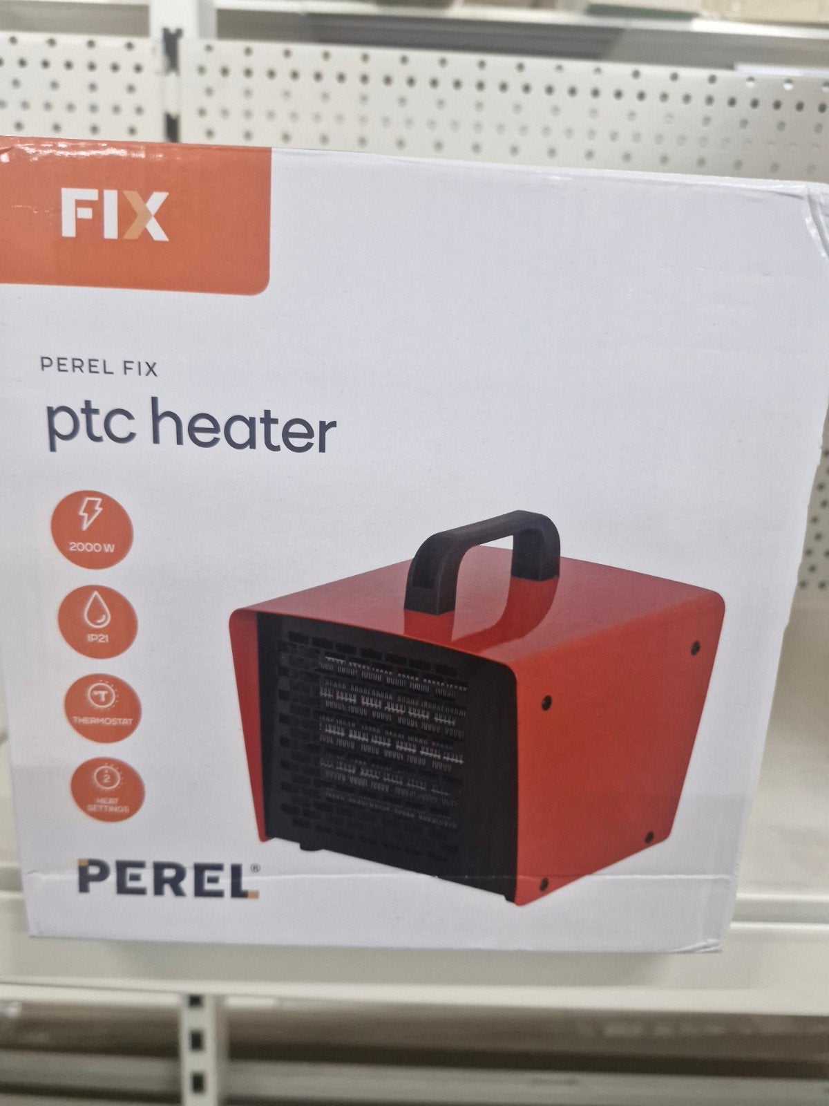Perel Fix PTC Heater - Compacte elektrische kachel 2000W, Ophalen of Verzenden, Nieuw, 800 watt of meer, Overige typen