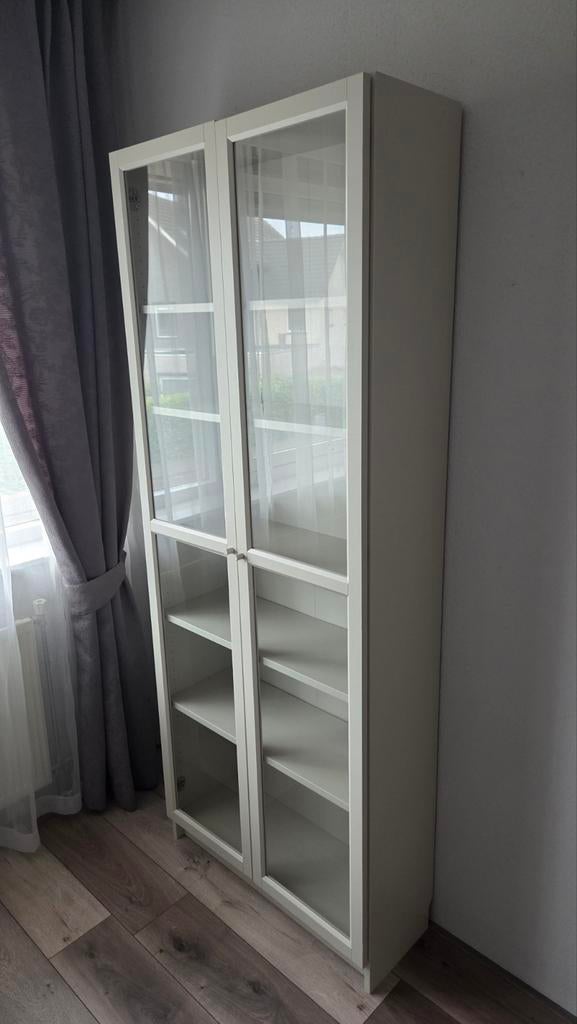 Ikea Billy kast + deuren: beige uitvoering, Ophalen, 200 cm of meer, 50 tot 100 cm, Zo goed als nieuw