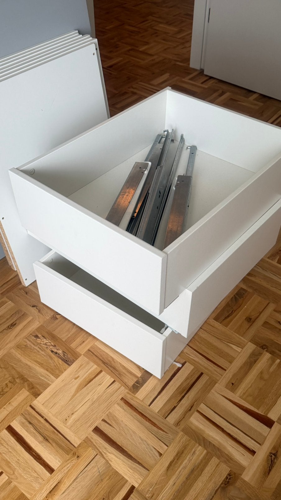 Komplement lades 3 stuks, Ophalen of Verzenden, Zo goed als nieuw, Inbouwhaard, Elektrische haard