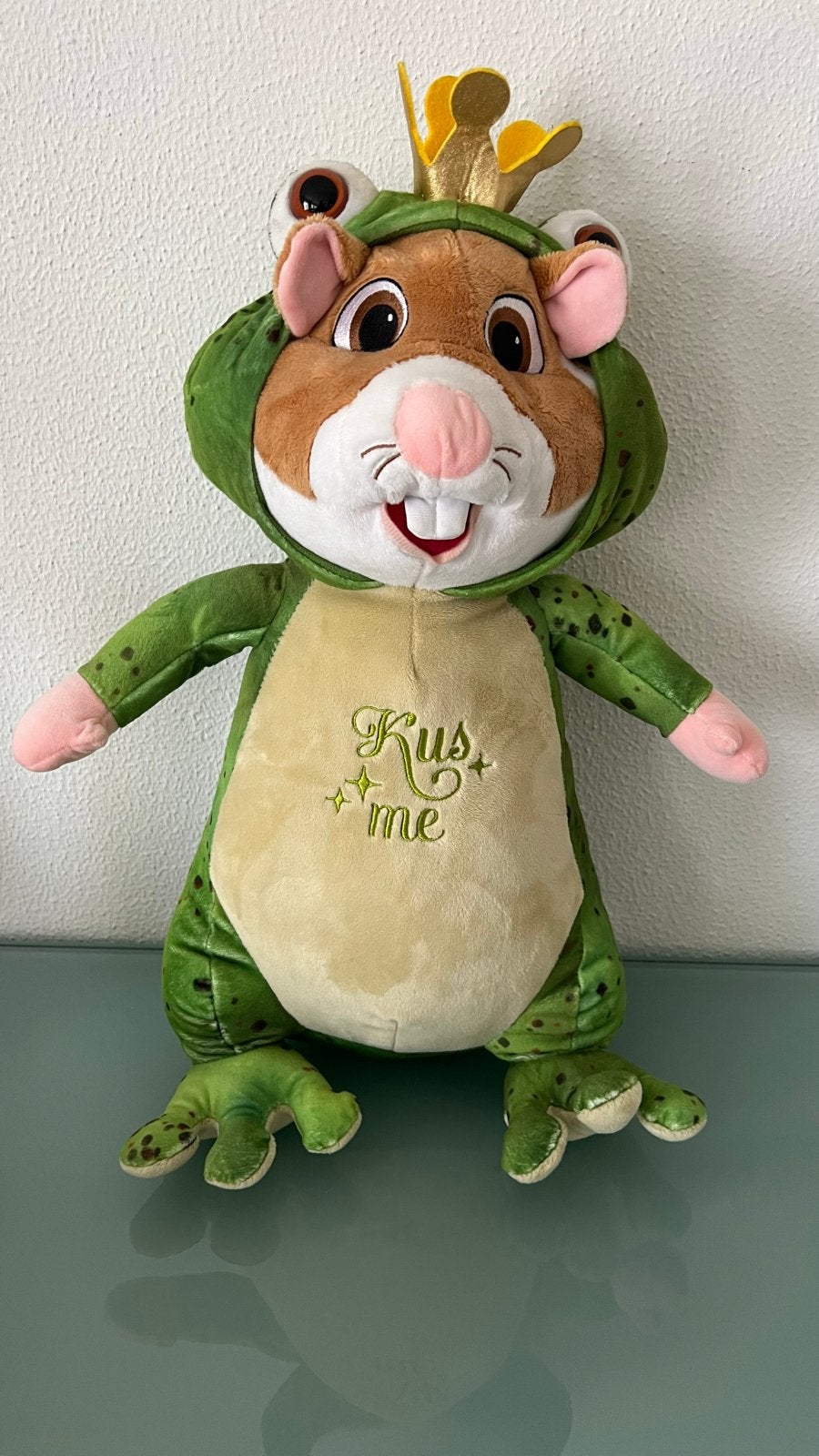 Grote knuffel hamster in kikkerpak - Kus me albert heijn, Albert Heijn, Ophalen of Verzenden