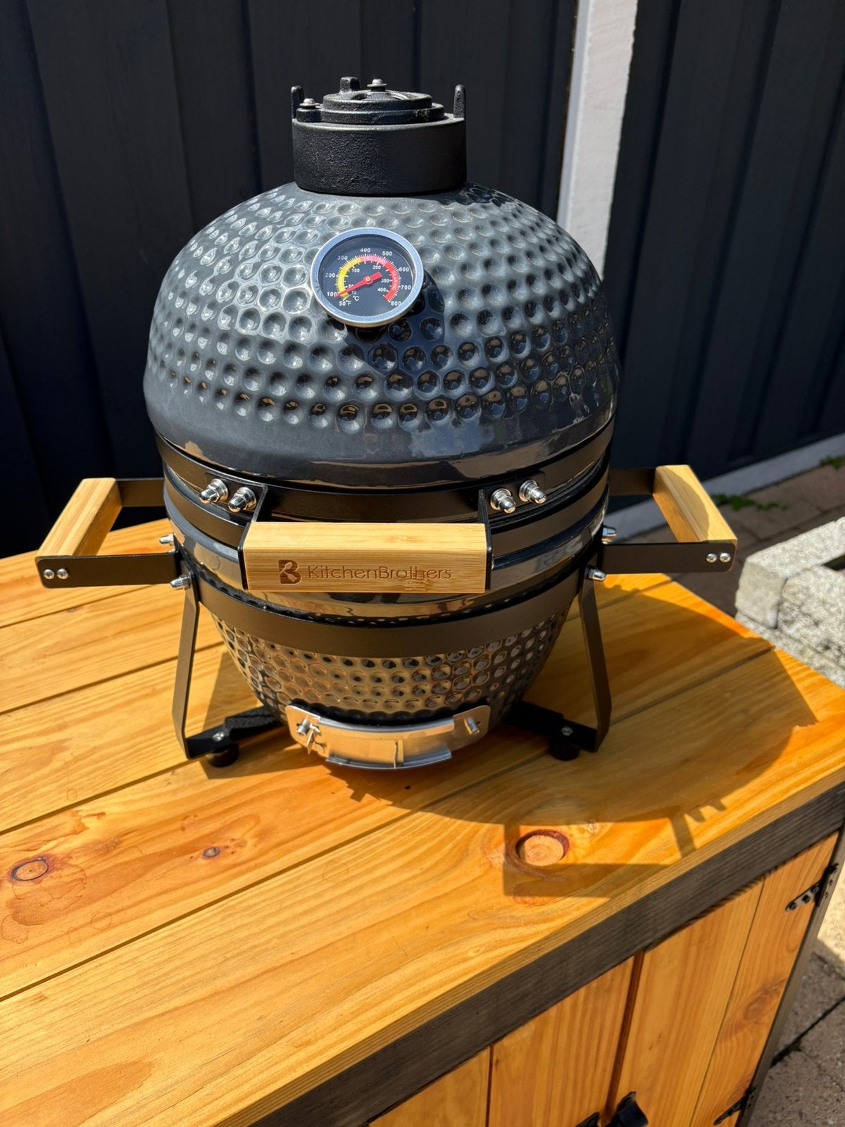 Kitchenbrothers kamado Houtskool 13 inch, Ophalen, Zo goed als nieuw