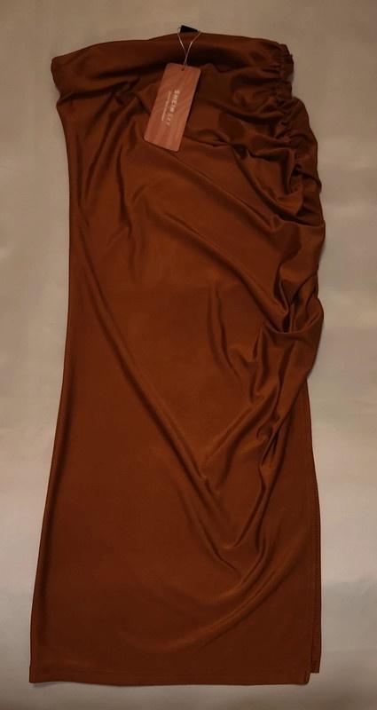 Nieuw Satijn rok, kleur roestbruin , maat m, merk shein, Kleding | Dames, Rokken, Maat 38/40 (M), Bruin, Nieuw, Ophalen of Verzenden