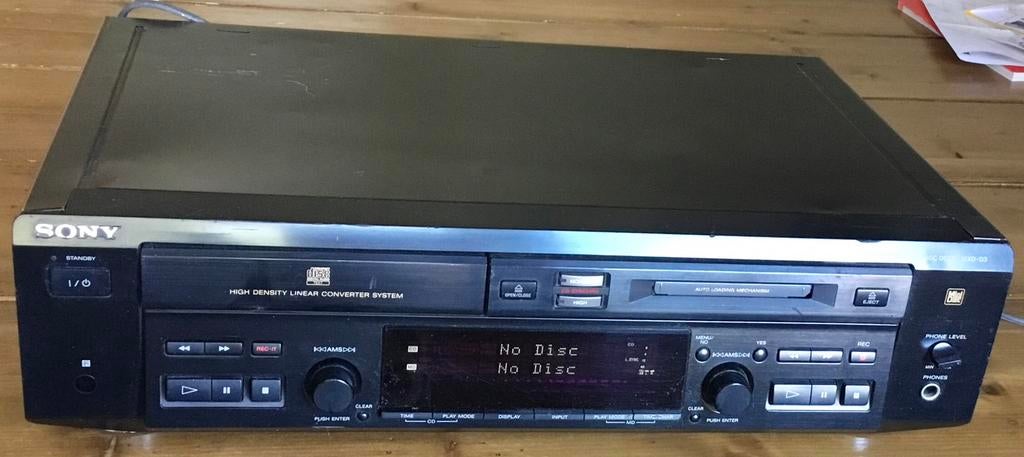 SONY MXD-D3 MINIDISCSPELER EN CD SPELER, Ophalen of Verzenden, Minidisc-speler