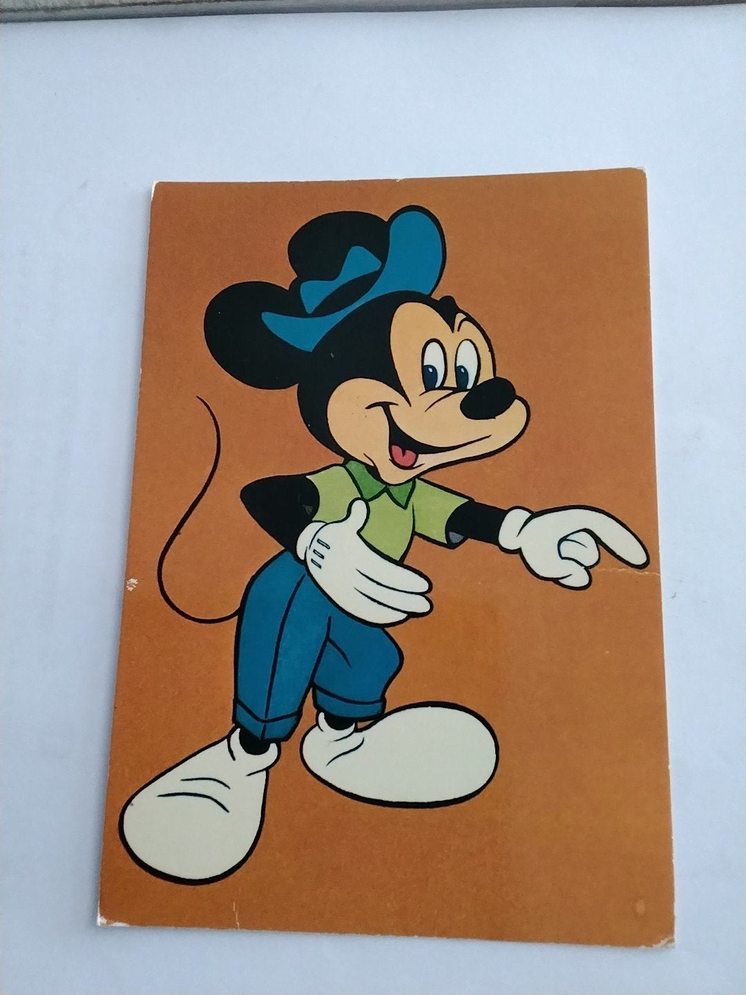 Vintage Mickey Mouse Ansichtkaart - Walt Disney Productions, Verzamelen, Ansichtkaarten | Themakaarten, Ophalen of Verzenden