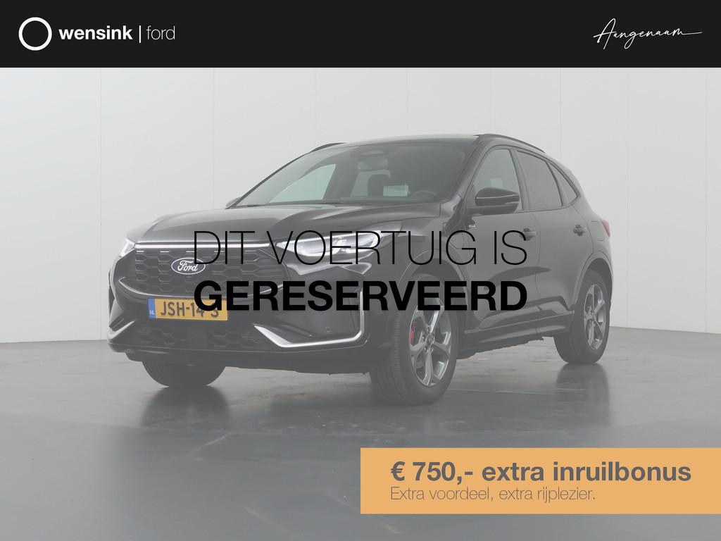 Ford Kuga 2.5 PHEV ST-Line X | Elekt inklapbare Trekhaak | P, Auto's, 14 kWh, Gebruikt, Leder en Stof, Zwart