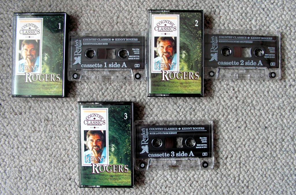 Kenny Rogers – Country Classics 49 nrs 3 cassettes ZGAN, 2 t/m 25 bandjes, Ophalen of Verzenden, Zo goed als nieuw, Origineel