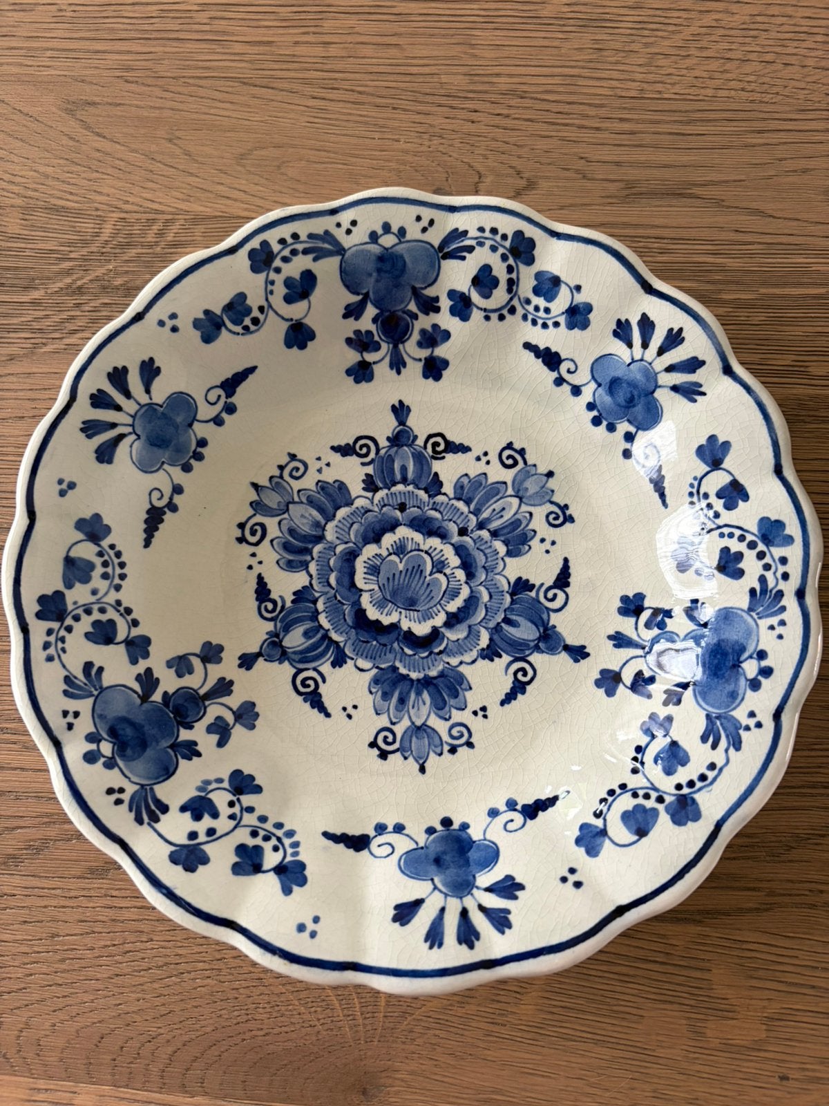 Wandbord klein Delfts Blauw, Antiek en Kunst, Ophalen