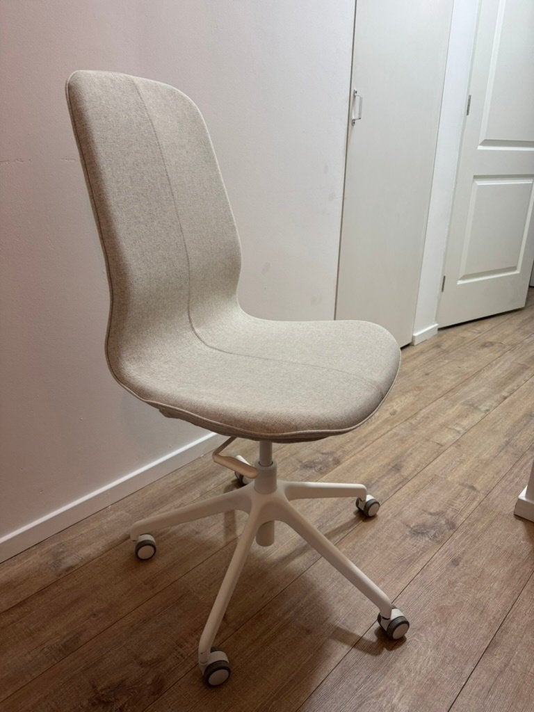 Conference chair, Gunnared beige/white, Ophalen, Zo goed als nieuw, Beige, Bureaustoel
