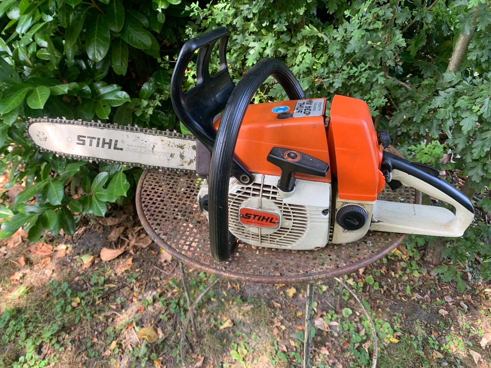 Werkende Stihl kettingzaag, Tuin en Terras, Hand-tuingereedschap, Ophalen of Verzenden, Gebruikt