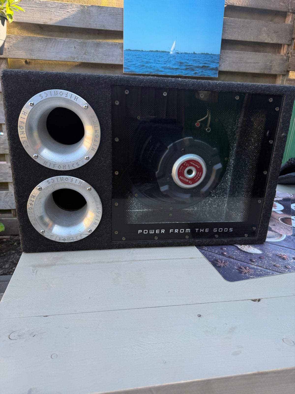 Hifonics Subwoofer met Pioneer TS-W311S4 en Fusion Versterke, Ophalen, Zo goed als nieuw