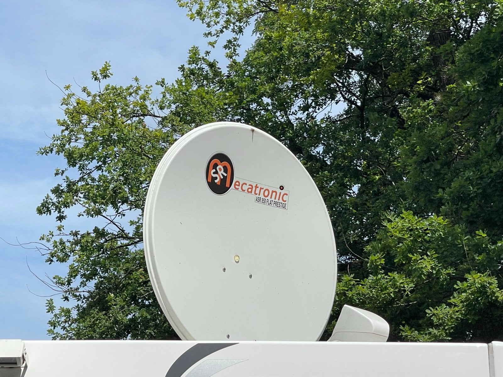 SR Mecatronic ASR 850 Flat Prestige automatische schotel, Ophalen, Zo goed als nieuw, (Schotel)antenne, Overige merken