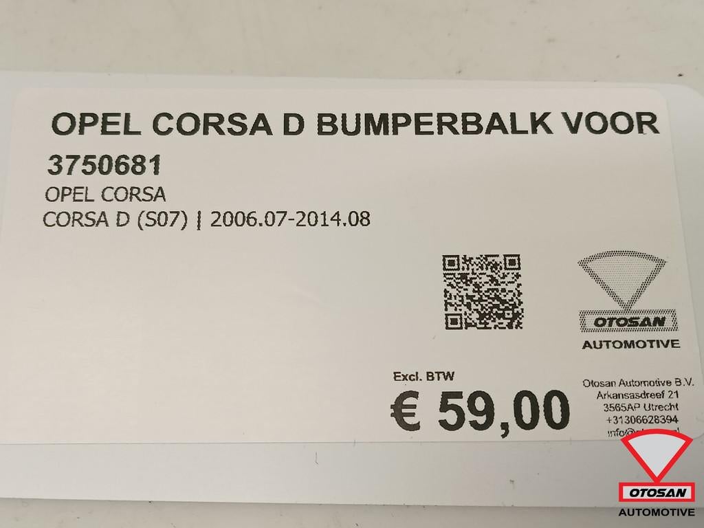 Opel Corsa D Bumperbalk Balk Voor Nieuw!, Auto-onderdelen, Ophalen of Verzenden, Kontakt@opel-infoservice.de, Opel, Bahnhofsplatz 1
65423  Russelsheim am Main, DE