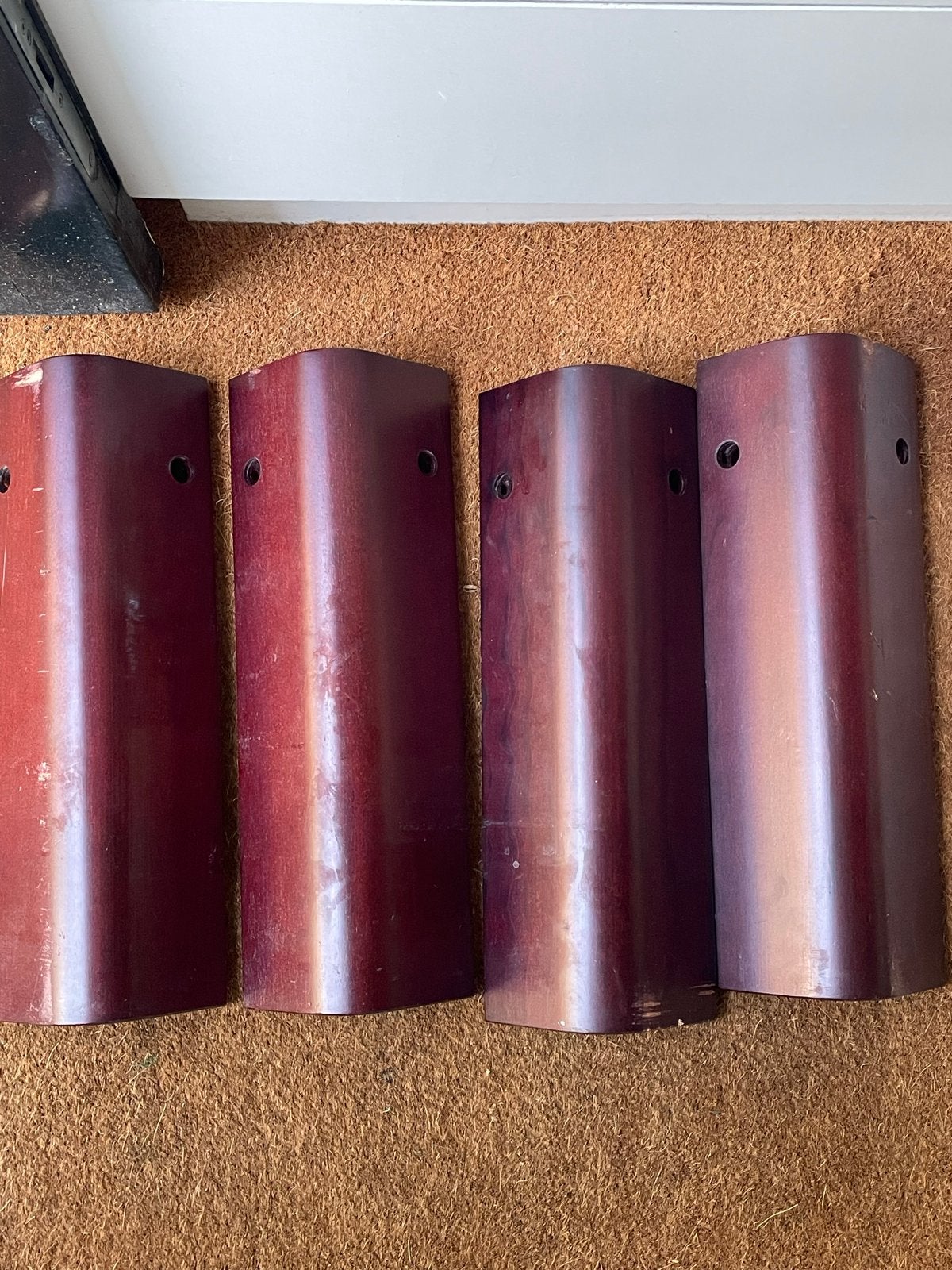 Auping Auronde poten 48cm hoog senioren  - 4 stuks, Gebruikt, Bruin, Tweepersoons, Ophalen of Verzenden