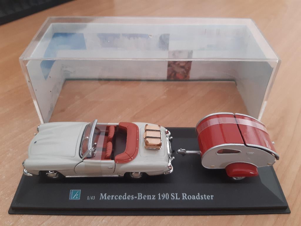 Merk:  Mercedes Benz 190SL Cabriolet Schaal : 1:43 Nieuw, Hobby en Vrije tijd, Modelauto's | 1:43, Ophalen of Verzenden, Nieuw