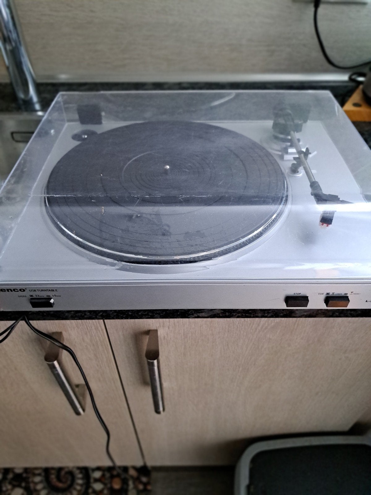 lenco platenspeler, Audio, Tv en Foto, Platenspelers, Overige merken, Gebruikt, Ophalen of Verzenden, USB-aansluiting