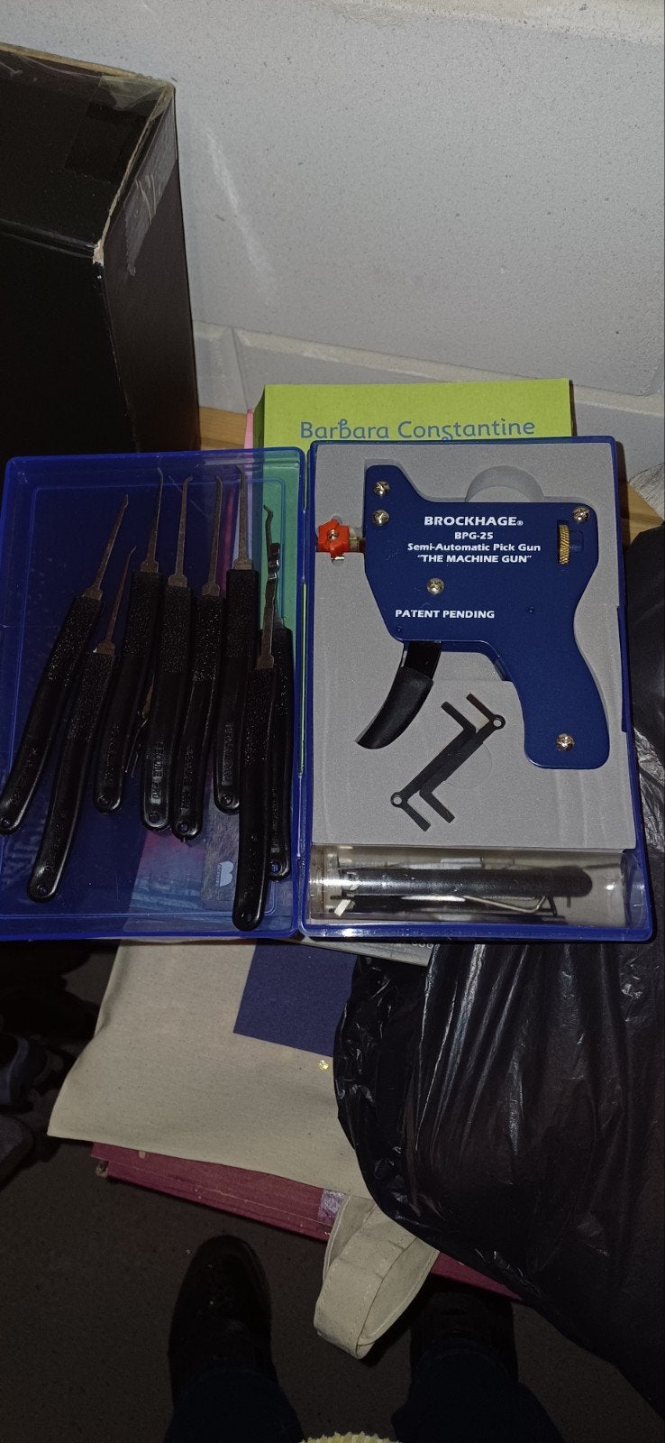 Brockhage BPG-25 Semi-Automatische Pick Gun Set, Ophalen, Zo goed als nieuw, Overige materialen, Slot