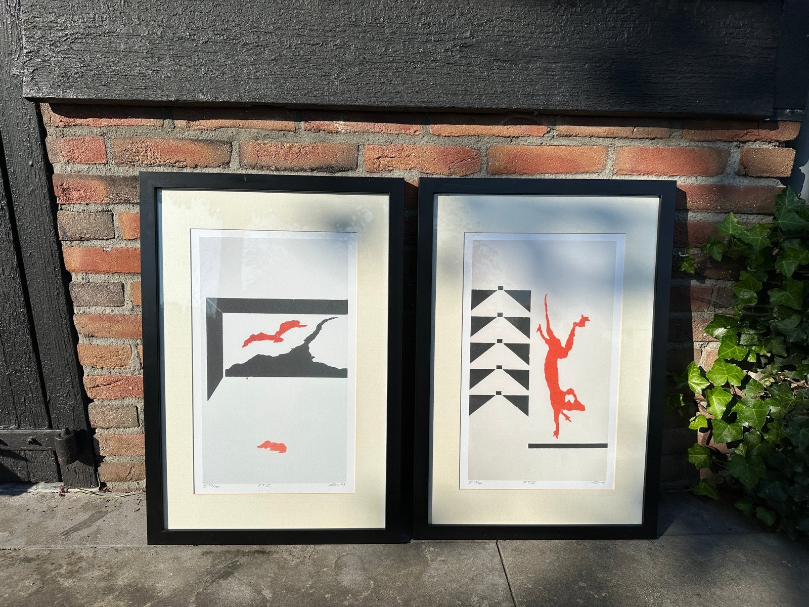 2 zeefdrukken Camiel Andriessen gesigneerd en genummerd, Ophalen