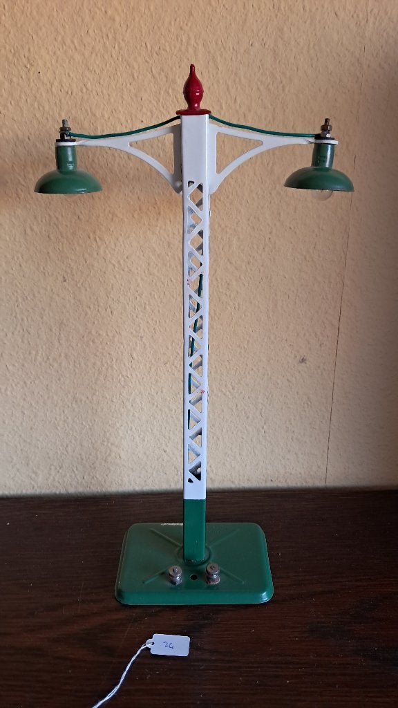Spoor 0 hornby 2E elektrische lamp 28,5 cm, 1928-39, Ophalen of Verzenden