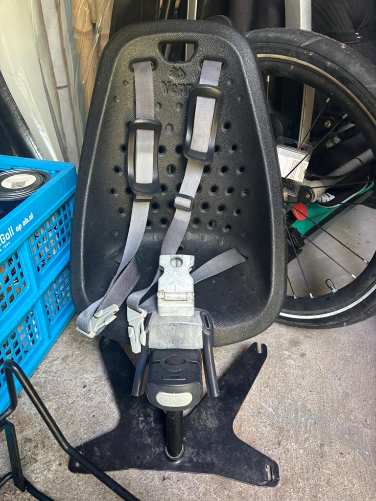 Yepp Mini Fietszitje - zit voor bakfiets, Ophalen of Verzenden, Gebruikt, 0 t/m 13 kg, Voorzitje