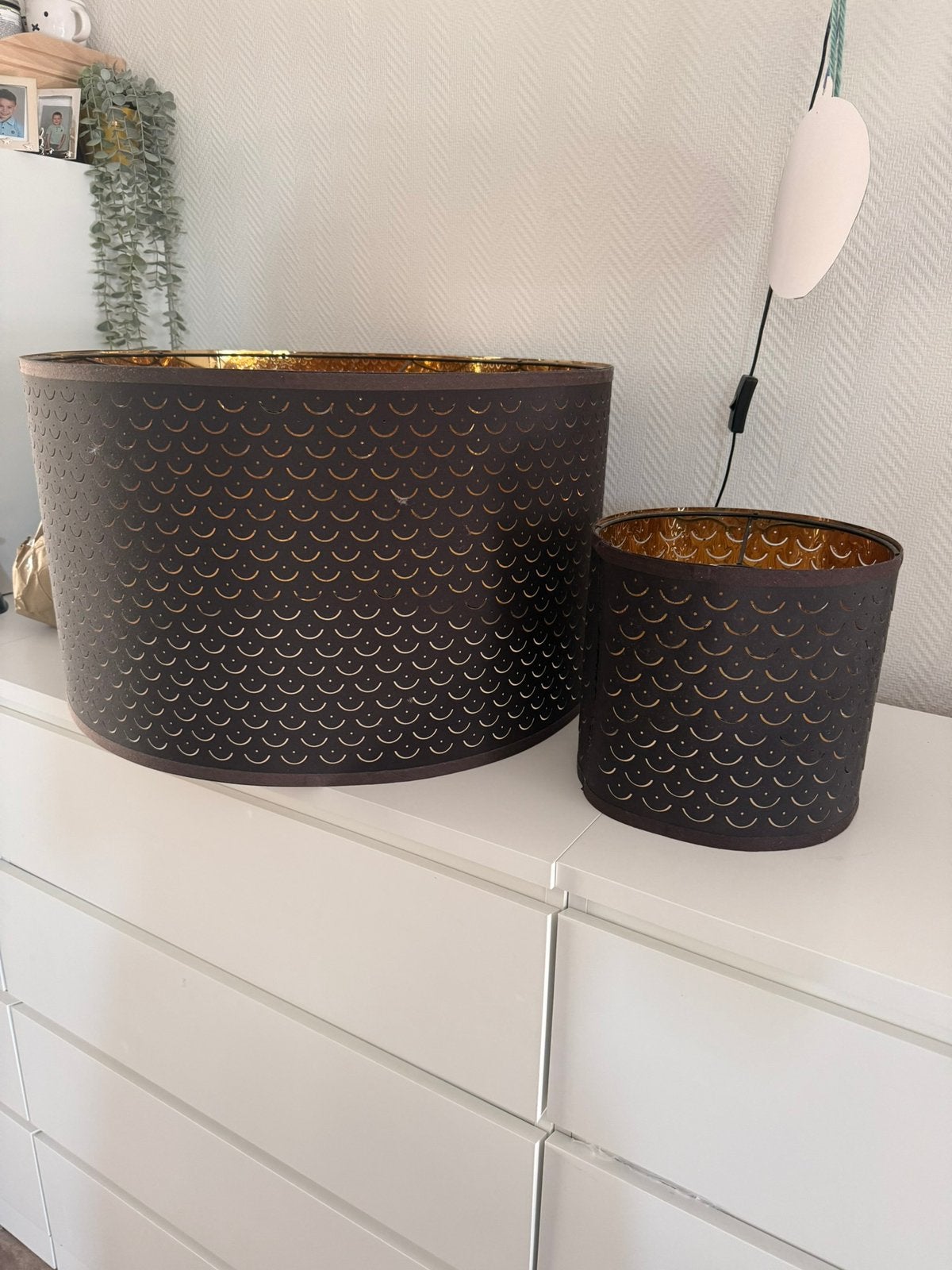 Lampenkappen nymo van ikea, Ophalen, Zo goed als nieuw, Rond