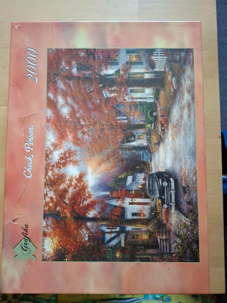 Grafika Legpuzzel 2000 stukjes - Chuck Pinson Herfsttafereel, Hobby en Vrije tijd, Denksport en Puzzels, Gebruikt, Legpuzzel, Meer dan 1500 stukjes