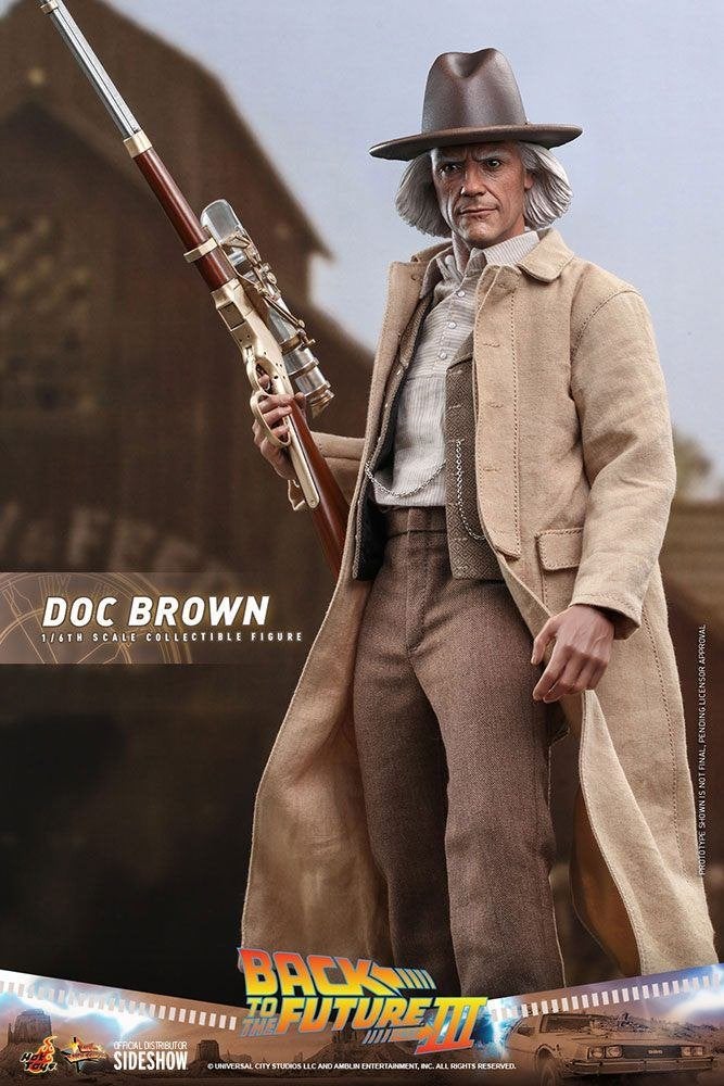 Hot Toys Back to the Future Part III Doc Brown MMS617, West Campus 1 76863 Herxheim (DE), Actiefiguur of Pop, Heo GmbH, Nieuw