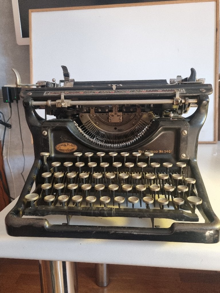 Antieke Underwood typemachine - James Plant Amsterdam, Antiek en Kunst, Ophalen