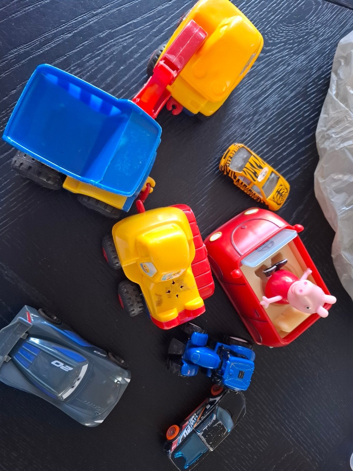 Autootjes: Peppa Pig, mini loader en graafmachin, Kinderen en Baby's, Ophalen, Gebruikt