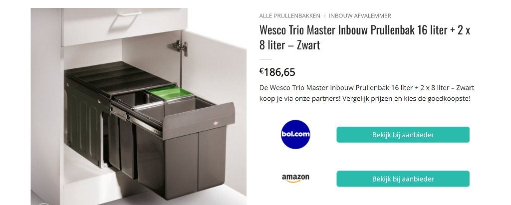 Wesco Trio-Master 40 DT NIEUW, 40 liter of meer, Ophalen of Verzenden, Nieuw, Kunststof