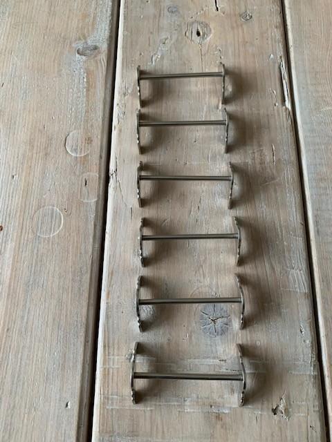 6 mooie messenleggers. Strak model art deco. Gero zilmeta ., Antiek en Kunst, Ophalen